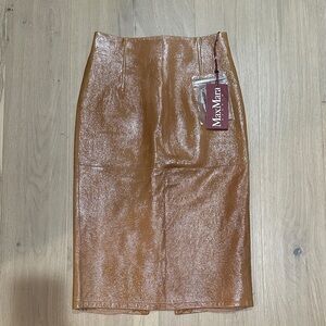 MaxMara Shimmering Brown Skirt